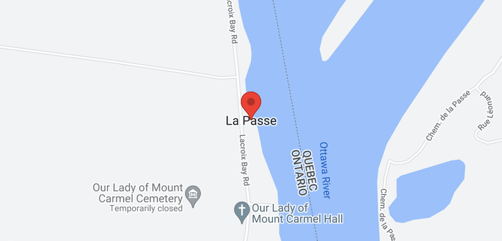 map of 489 LACROIX BAY ROAD